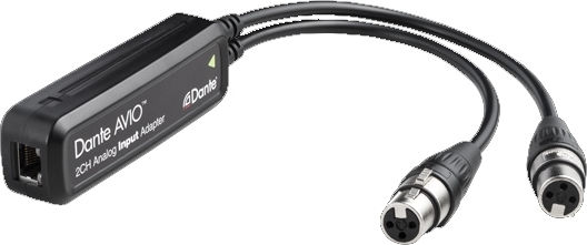 Dante RJ-45 female - 2x XLR female (Analog Inputs)