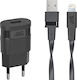 Rivacase Φορτιστής και Καλώδιο Lightning 5W Μαύρος (VA4115)