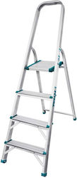 Total Scară de aluminiu Scară Aluminiu cu 3+1 Trepte 260buc