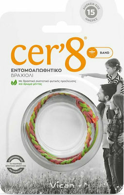 Vican Insect Repellent Band Green Cer'8 Band for Kids