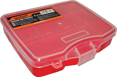 Gadget Tools Werkzeugkoffer-Organisator 8 Positionen Rot 16.5x14x3.5cm