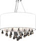 vidaXL Candelabru cu Cristale Alb 60345