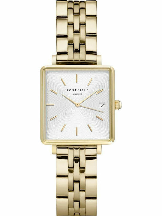 Rosefield Mini Boxy Watch with Battery Mechanism Rosefield Mini Boxy Watch with Battery Mechanism