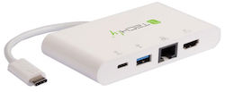 Techly USB-C / USB-A Dockingstation 4K Ethernet (IADAP USB31-DOCK1)