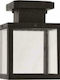 Aca Wall-Mounted Outdoor Lantern IP44 E27 Black