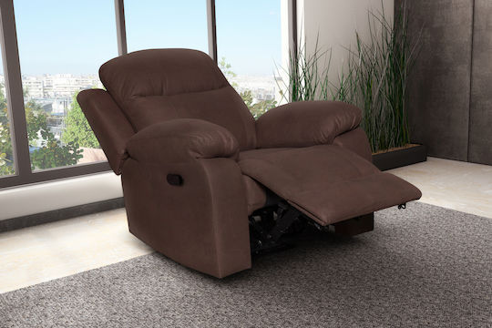 Relax with Footstool Chicago 97x90x100cm Brown Relax with Footstool Chicago 97x90x100cm Brown