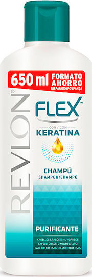 Revlon Flex Keratin Sampon de par Păr Gras 650ml