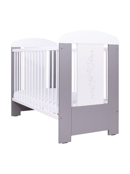 Drewex Babybett Stars DR-100S Silver/Grey für Matratze 60x120cm