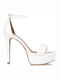 Envie Shoes Platform Patent Leather Women's Sandals with Ankle Strap White with Thin Low Heel