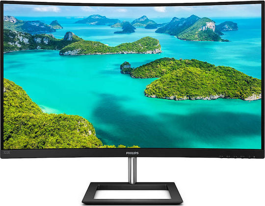 Philips E Line 322E1C/00 VA Curved Monitor 31.5" FHD 1920x1080 with Response Time 4ms GTG