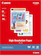 Canon HR-101N Photo Paper High Resolution Paper A3 106gr/m² for Printers Inkjet 100 Sheets
