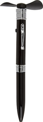 Fan Pen Ballpoint Black με Μπλε Μελάνι