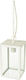 Aca Celia Outdoor Hanging Ceiling Light E27 in White Color CELIA1PWH