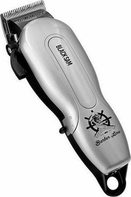 Eurostil Barber Line Black Sam Professional Rechargeable Hair Clipper Silver 06334