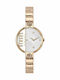 Versus by Versace Rue Denoyez Γυναικείο Ρολόι 34mm Μπαταρίας με Ροζ Χρυσό Μεταλλικό Μπρασελέ