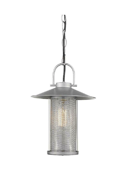 Aca Rossa Outdoor Hanging Ceiling Light E27 in Silver Color ROSSA1PPS