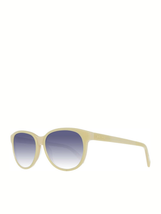 Just Cavalli Women's Sunglasses with Beige Plastic Frame and Blue Gradient Lens JC673S 41W