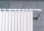 Import Hellas Corner Shower Curtain Rod Wall Mounted Aluminium Νίκελ 80x180cm