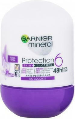 Garnier Ball Antiperspirant Protection5 48h Non-stop Floral Fresh Αποσμητικό 48h σε Roll-On 50ml