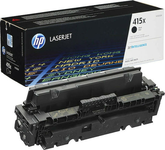 HP 415X Оригинален Тонер Лазерен Принтер Черен Висока доходност 7500 Страници (W2030X)
