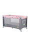 Moni Safari Playpen with Mattress Pink/Grey 125x65cm