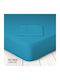 Marwa Sheet King Size with Elastic 180x200+25cm. 002 Petrol