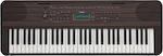 Yamaha Keyboard PSR-E360DW with 61 Dynamic Keys with Music Stand Brown