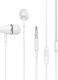 Hoco M34 În ureche Handsfree cu Mufă 3.5mm Alb