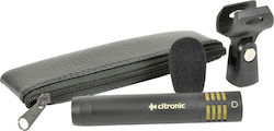 Citronic Electret / Condenser (Large Diaphragm) XLR Microphone PC-115C Shock Mounted/Clip On Mounting Voice