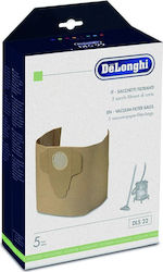 De'Longhi DLS22 Торби за прахосмукачка 5бр Съвместима с прахосмукачка Delonghi De'Longhi DLS22 Торби за прахосмукачка 5бр Съвместима с прахосмукачка Delonghi