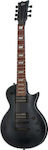 ESP LTD EC-257 Elektrische Gitarre und HH Pickup-Anordnung Black Satin