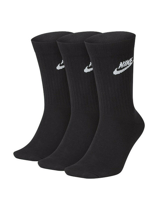 Nike Everyday Essential Αθλητικές Κάλτσες Μαύρες 3 Ζεύγη