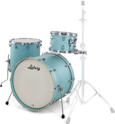 Ludwig NeuSonic Fab 3pc 22" Skyline Blue Model