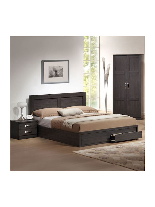 Capri Double Wooden Bed Zebrano For Mattress 16...