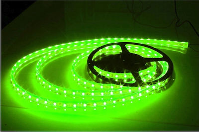 Rezistentă la apă Bandă LED Alimentare 12V cu Lumină Verde Lungime 5m și 60 LED-uri pe Metru SMD5050