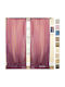 Palatex Curtain with Pencil Pleat 3730001 Pink 300x280cm