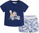 Mayoral Kids Set with Shorts Summer 2pcs Navy Blue