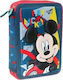 Diakakis 3D Mickey Pencil Case Full with 2 Compartments Blue