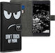 KWmobile Don't Touch My Phone Brieftasche Synthetisches Leder Schwarz (Nothing Phone 2)