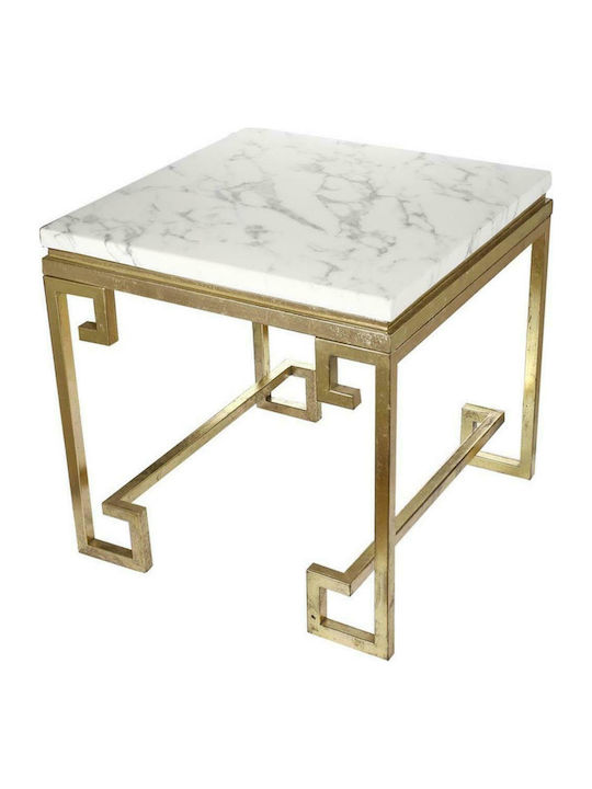 Square Metal Side Table Gold L64xW64xH63cm