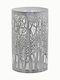 Inart Candle Holder suitable for Tealights Metal in Gray Color 12x12x20cm 1pcs