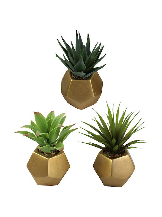 Inart Artificial Plant in a Pot Cactus 14cm 1pcs