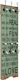 vidaXL Vintage Wall Hanger Happy Love Wooden 12 Hooks Green 40x120cm