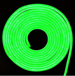 V-TAC Rezistentă la apă Bandă Neon Flex LED Alimentare 24V cu Lumină Verde Lungime 10m și 120 LED-uri pe Metru