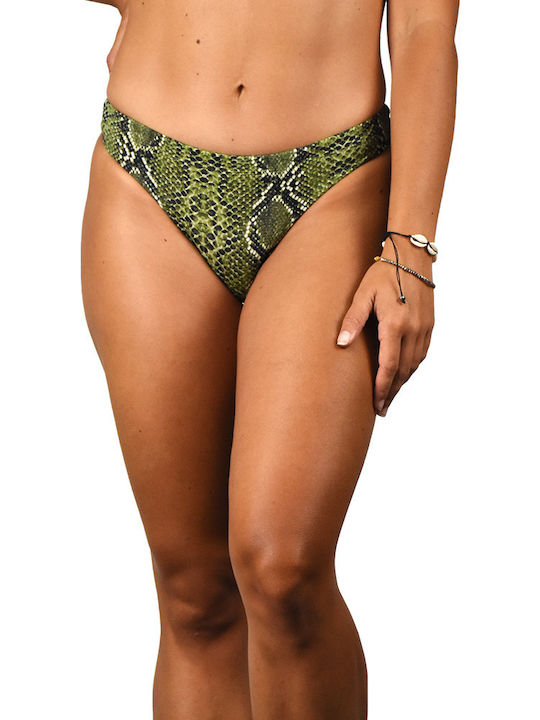 Rock Club BP-3105 Bikini Slip Khaki BP3105.khaki-snake