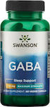 Swanson GABA 750mg Συμπλήρωμα για το Άγχος 60 φυτικές κάψουλες