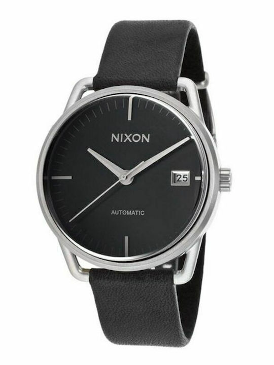 Nixon Men's Watch 39mm Automatic with Black Lea...