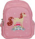 A Little Lovely Company Horse School Bag Backpack Kindergarten in Pink color