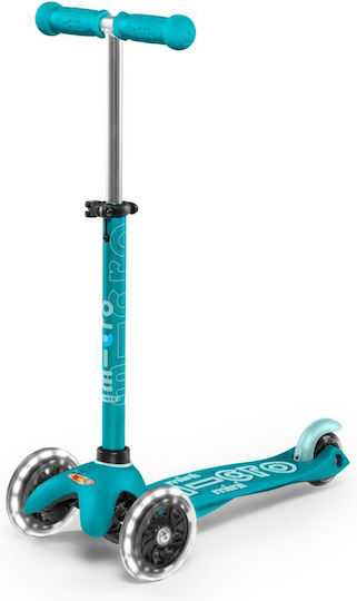 Micro Kids Scooter Mini Deluxe Led 3-Wheel for 2-5 Years Light Blue