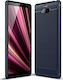 Hurtel Carbon Fiber Brushed Μπλε (Xperia 10)
